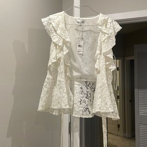Lucy Paris new with tags wrap blouse